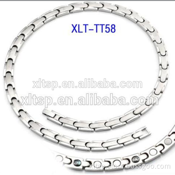 high quality titanium steel jewelry good health bio magnetic germanium necklace